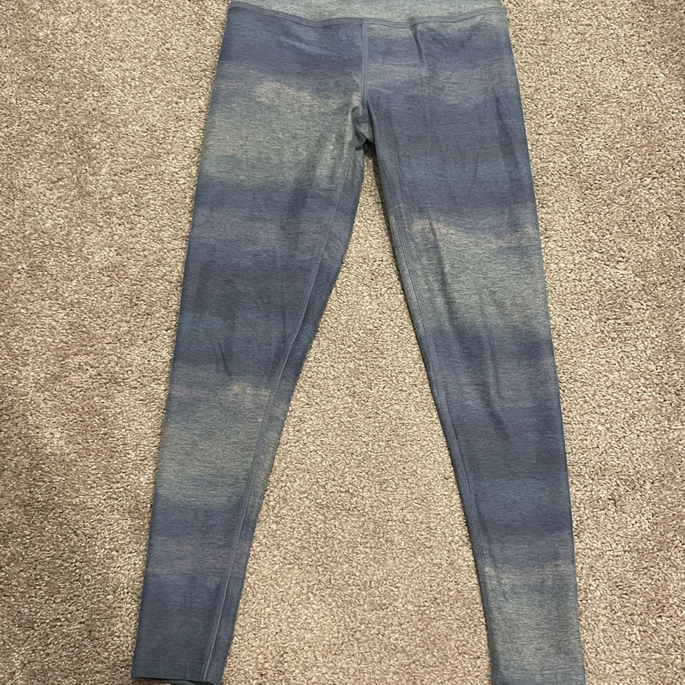 Beyond Yoga Blue and Gray Leggings